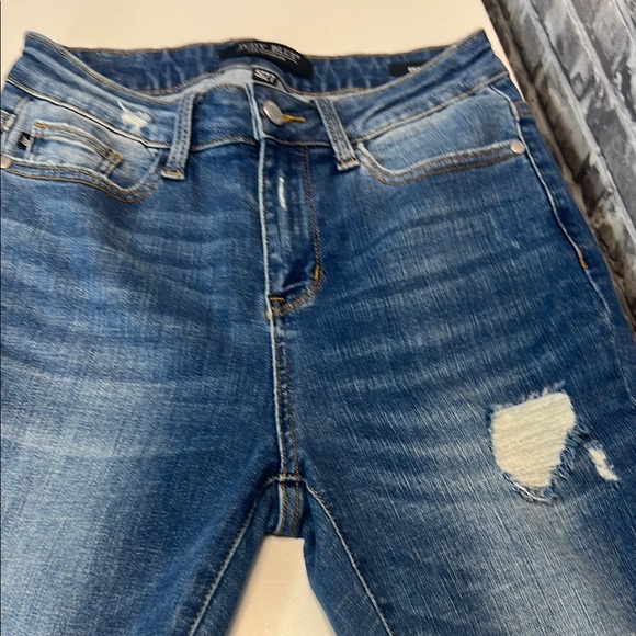 Judy Blue Skinny Jeans Distressed Denim - Picture 11 of 12
